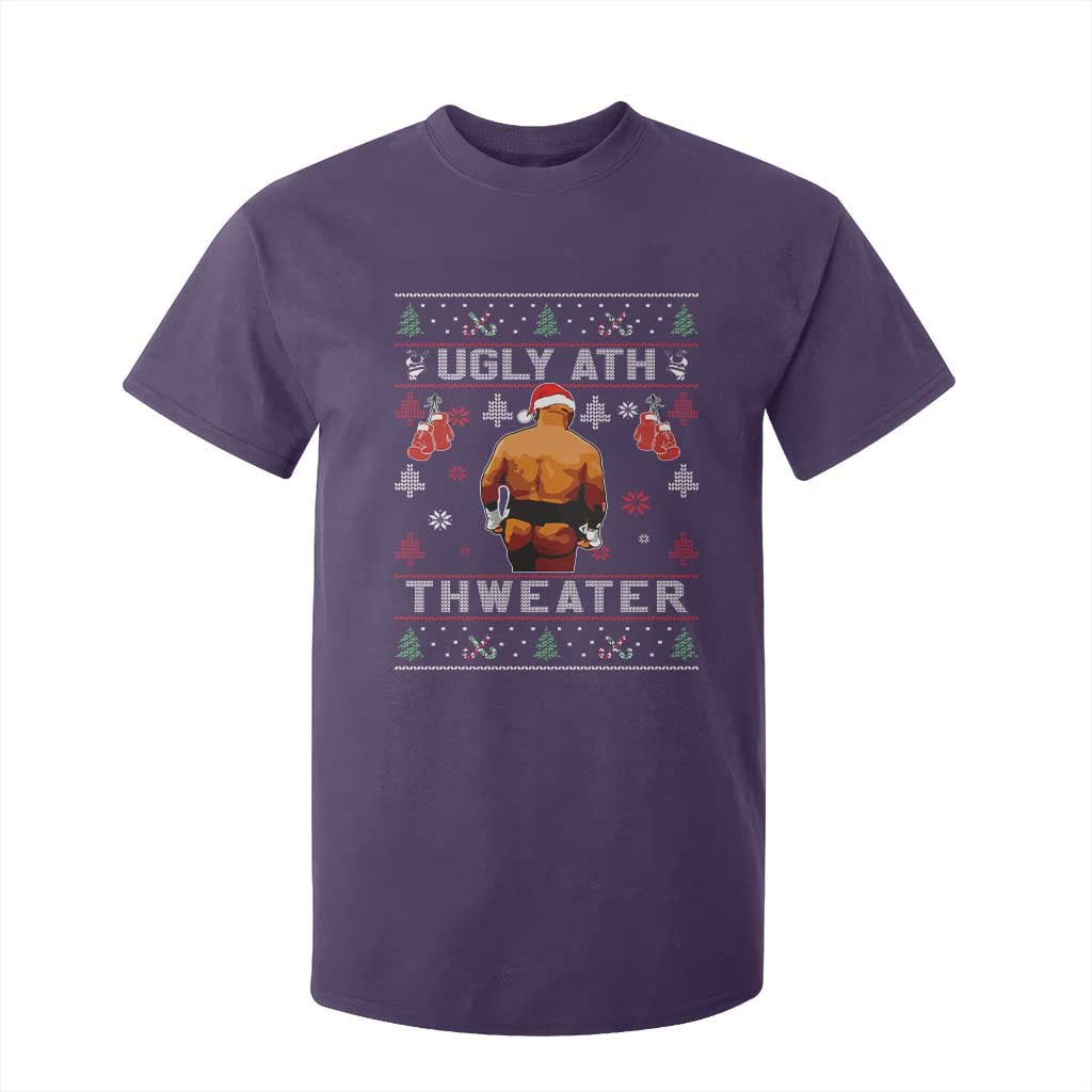 Funny Christmas T Shirt For Kid Merry Chrithmith Ugly Ath Thweater Tyson TS10 Purple Print Your Wear