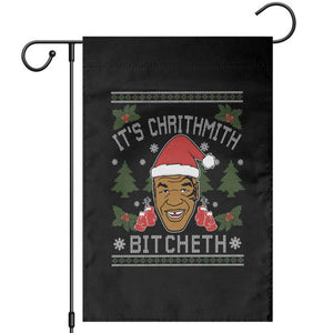 Funny Christmas Garden Flag Merry Chrithmith Ath Thweater Tyson Professional Boxer Ugly Xmas TS10 Black Print Your Wear