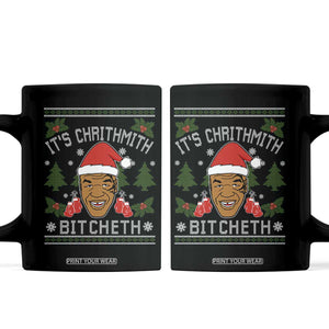 Funny Christmas Coffee Mug Merry Chrithmith Ath Thweater Tyson Professional Boxer Ugly Xmas TS10 Black Print Your Wear