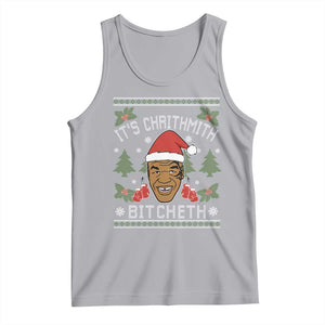Funny Christmas Tank Top Merry Chrithmith Ath Thweater Tyson Professional Boxer Ugly Xmas TS10 Athletic Heather Print Your Wear