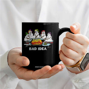 Christmas Snowman Campfire Coffee Mug Bad Idea Melting Snowman Family Roasting Marshmallows TS10 Print Your Wear