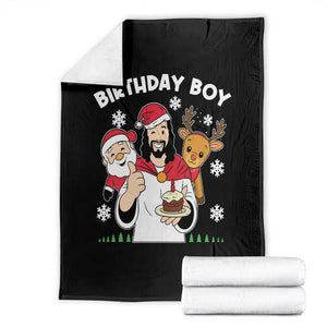 Birthday Boy Jesus Christmas Throw Blanket Christian Xmas TS10 Black Print Your Wear