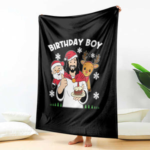 Birthday Boy Jesus Christmas Throw Blanket Christian Xmas TS10 Print Your Wear