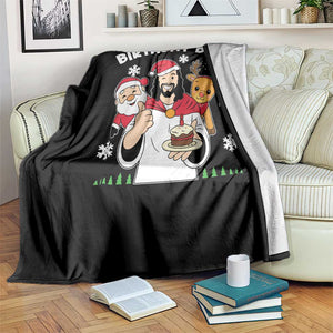 Birthday Boy Jesus Christmas Throw Blanket Christian Xmas TS10 Print Your Wear