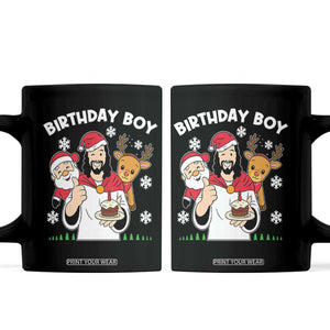 Birthday Boy Jesus Christmas Coffee Mug Christian Xmas TS10 Black Print Your Wear