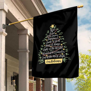 Christmas Christian Garden Flag Jesus Names Tree Religious Faith TS10 Print Your Wear