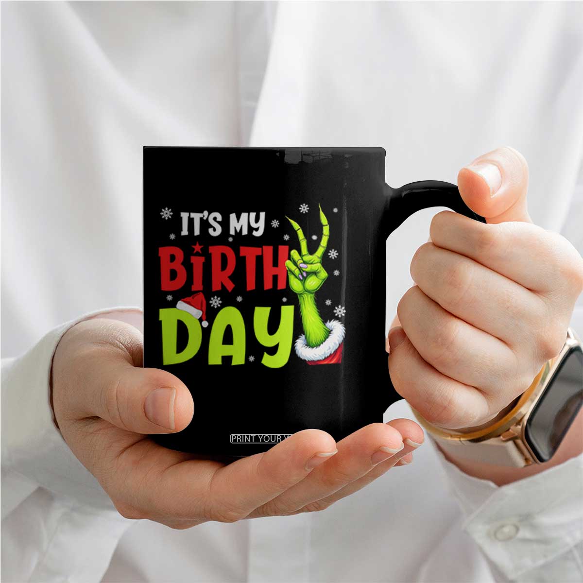 It's My Birthday Christmas Coffee Mug Funny Bday Xmas TS10 Print Your Wear