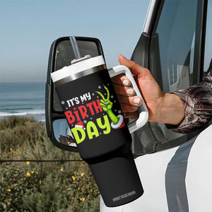 It's My Birthday Christmas Tumbler With Handle Funny Bday Xmas TS10 Print Your Wear