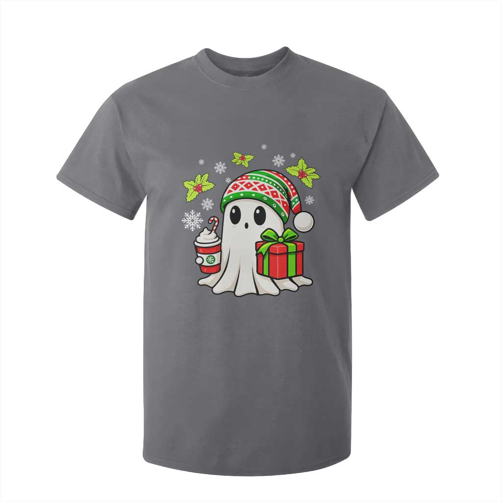 Ghost Santa Christmas T Shirt For Kid Holiday Xmas Halloween TS10 Charcoal Print Your Wear