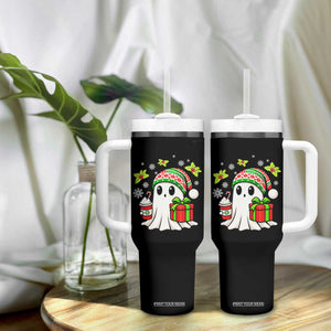 Ghost Santa Christmas Tumbler With Handle Holiday Xmas Halloween TS10 Print Your Wear