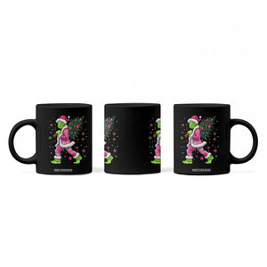 Bigfoot Christmas Tree Coffee Mug Pink Xmas Funny Green Sasquatch TS10 Print Your Wear