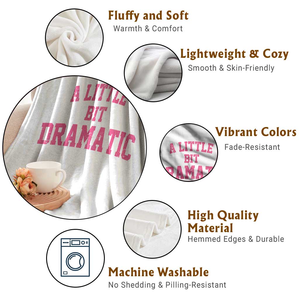 A Little Bit Dramatic Throw Blanket Funny Regina Costume TS10 Print Your Wear