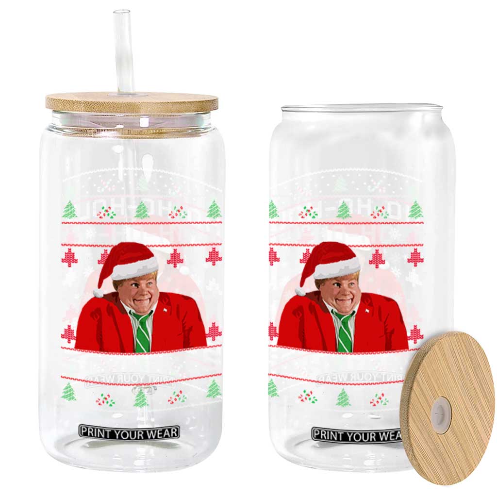 Funny Ugly Christmas Glass Can Chris Holy Schnikes Farley TS10 Print Your Wear