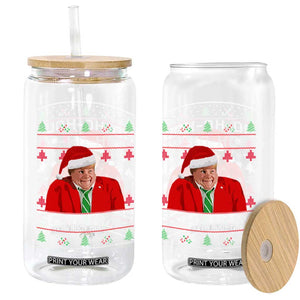 Funny Ugly Christmas Glass Can Chris Holy Schnikes Farley TS10 Print Your Wear