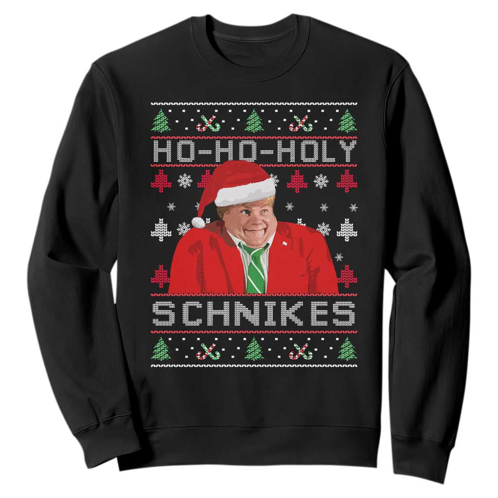 Funny Ugly Christmas Sweatshirt Chris Holy Schnikes Farley TS10 Black Print Your Wear