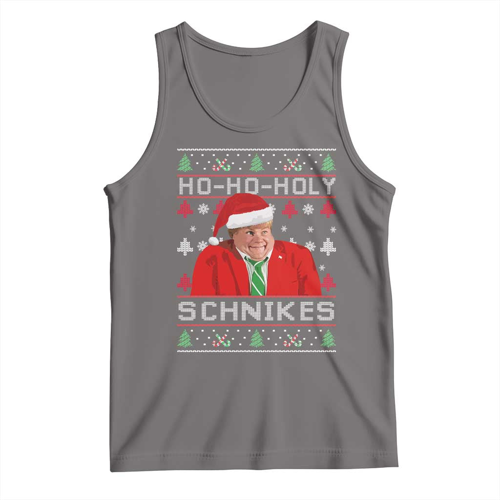 Funny Ugly Christmas Tank Top Chris Holy Schnikes Farley TS10 Deep Heather Print Your Wear
