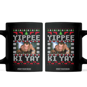 Yippee Ki Yay Coffee Mug Funny 80's Movie Xmas Gift Ugly Christmas TS10 Black Print Your Wear
