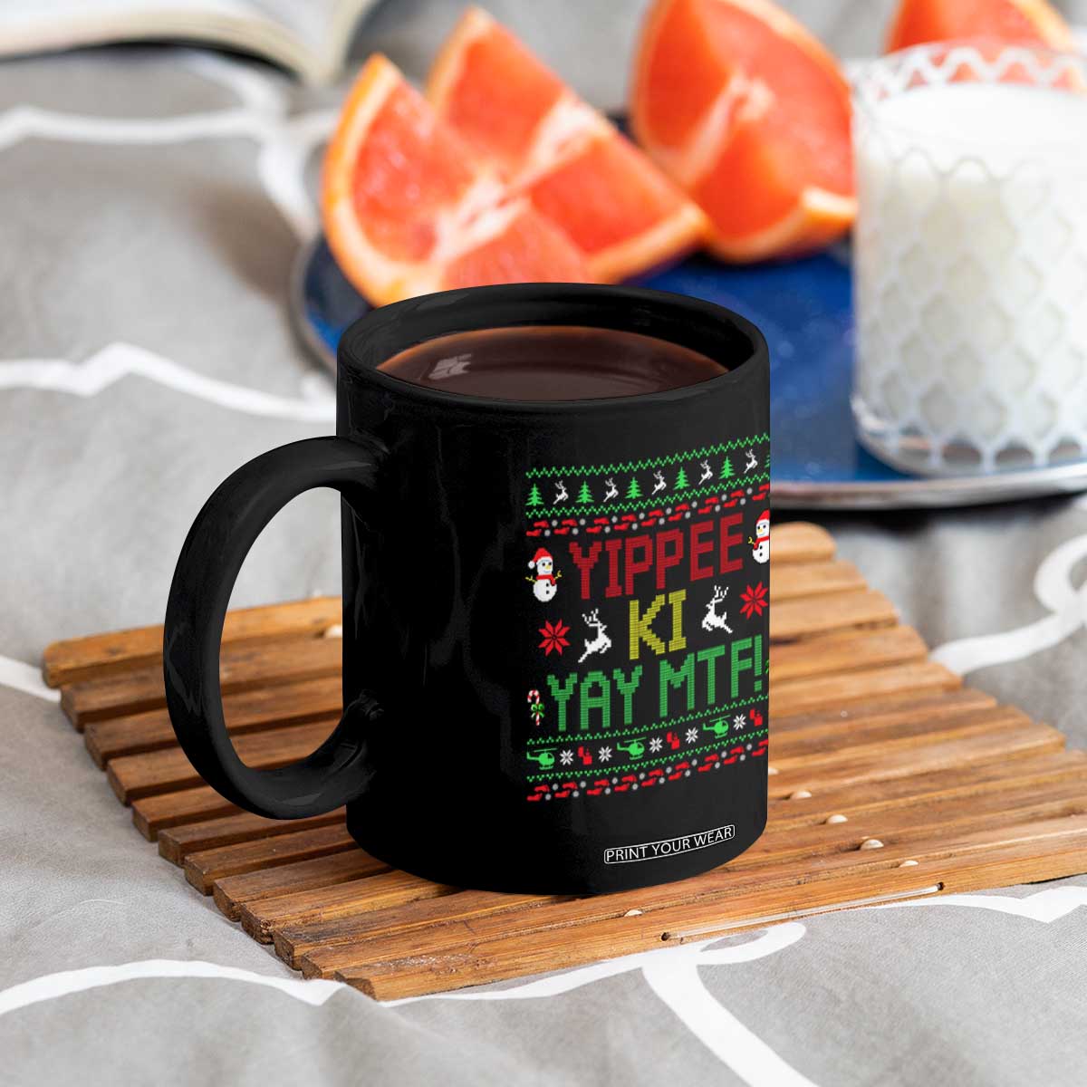 Yippee Ki Yay Coffee Mug 80's Movie Xmas Gift Ugly Christmas TS10 Print Your Wear