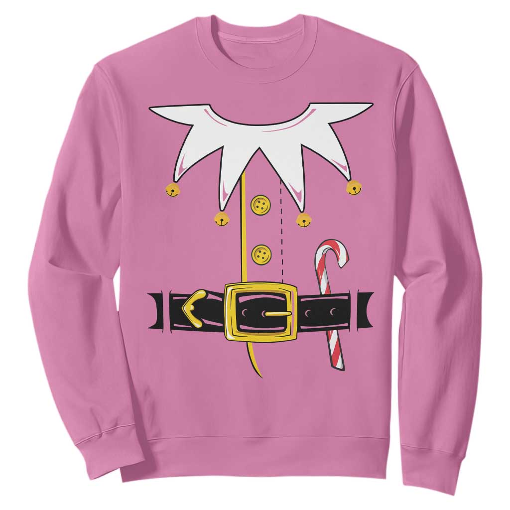 Christmas Elf Costume Sweatshirt Holiday Costume Funny Christmas Gift TS10 Azalea Print Your Wear