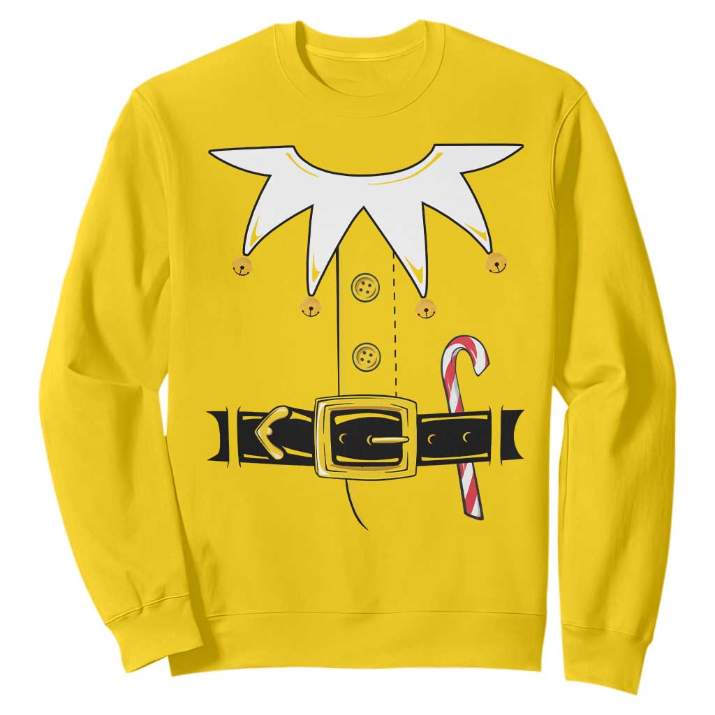 Christmas Elf Costume Sweatshirt Holiday Costume Funny Christmas Gift TS10 Daisy Print Your Wear