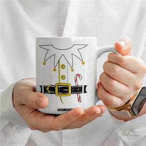 Christmas Elf Costume Coffee Mug Holiday Costume Funny Christmas Gift TS10 Print Your Wear
