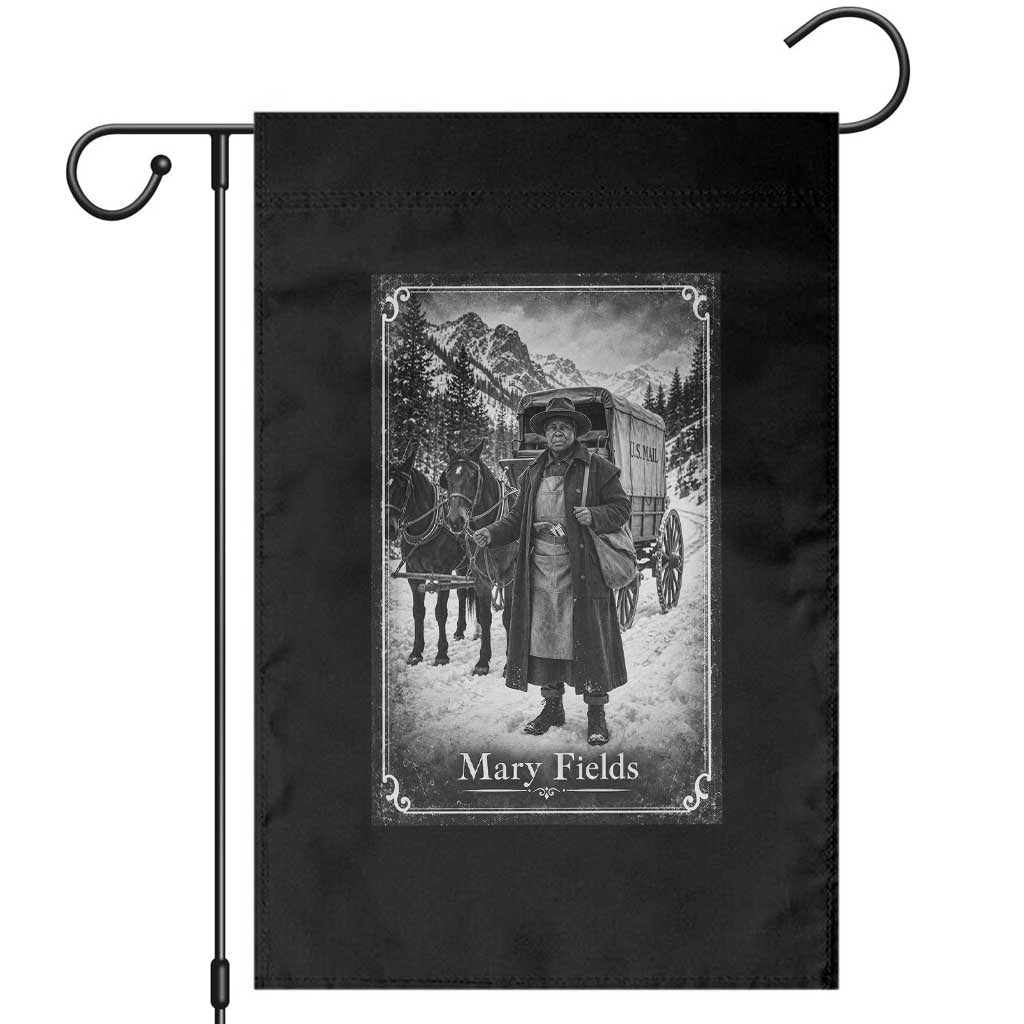 Mary Fields Stagecoach Vintage Black History Pioneer Woman Graphic Garden Flag Old West Postal Hero Aesthetic