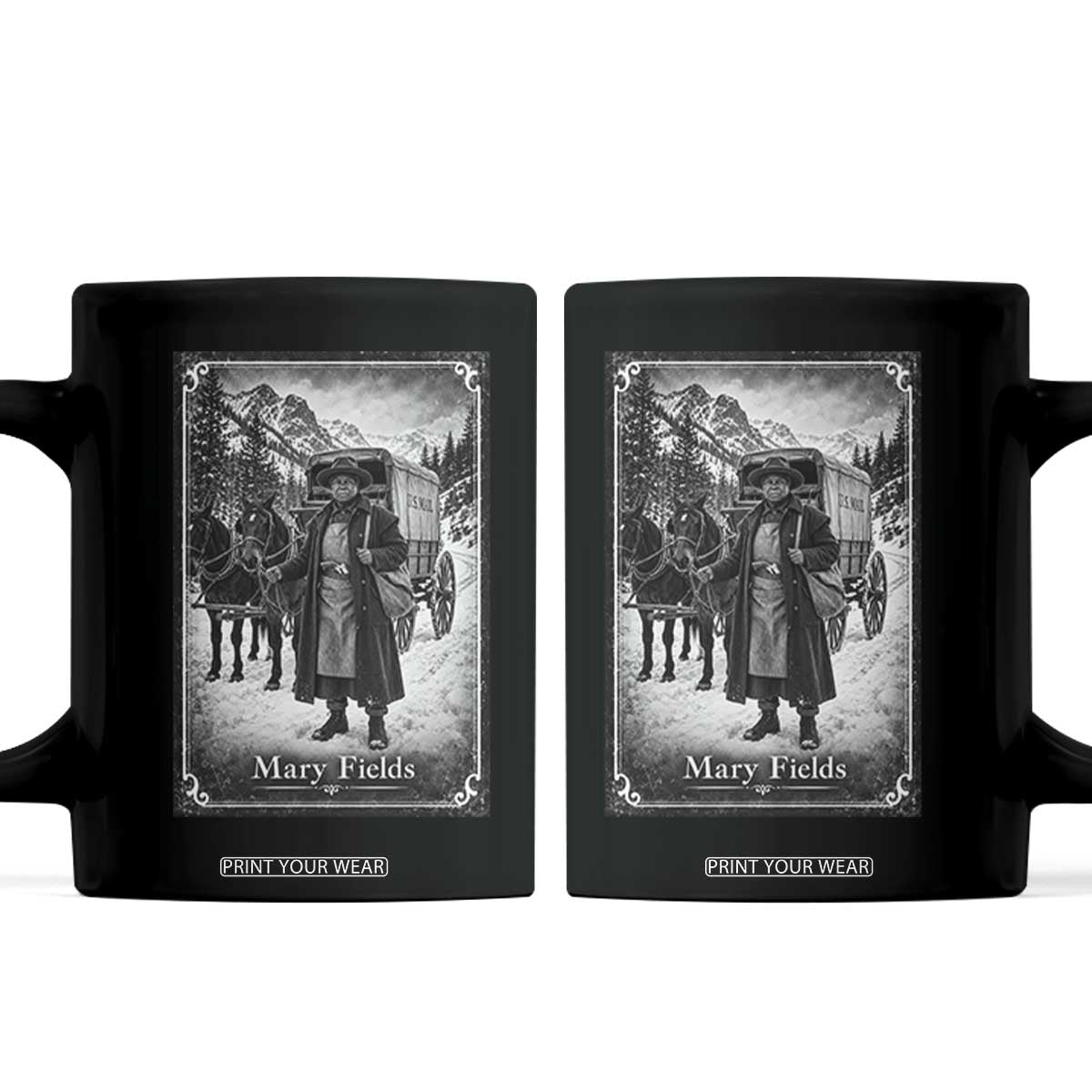 Mary Fields Stagecoach Vintage Black History Pioneer Woman Graphic Coffee Mug Old West Postal Hero Aesthetic