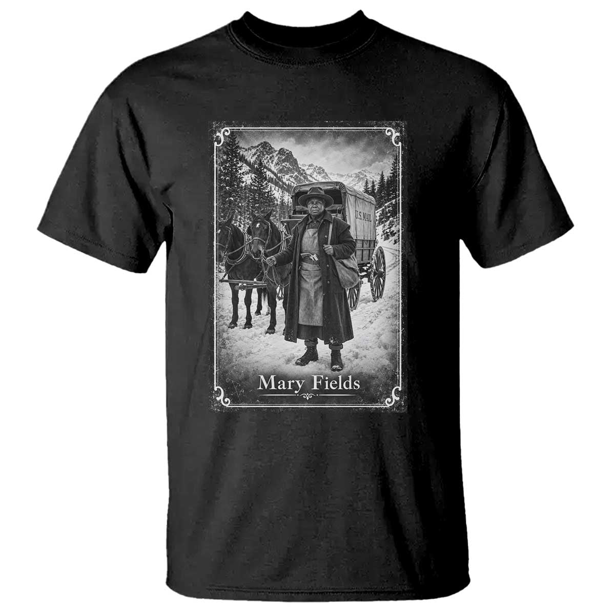 Mary Fields Stagecoach Vintage Black History Pioneer Woman Graphic T Shirt Old West Postal Hero Aesthetic