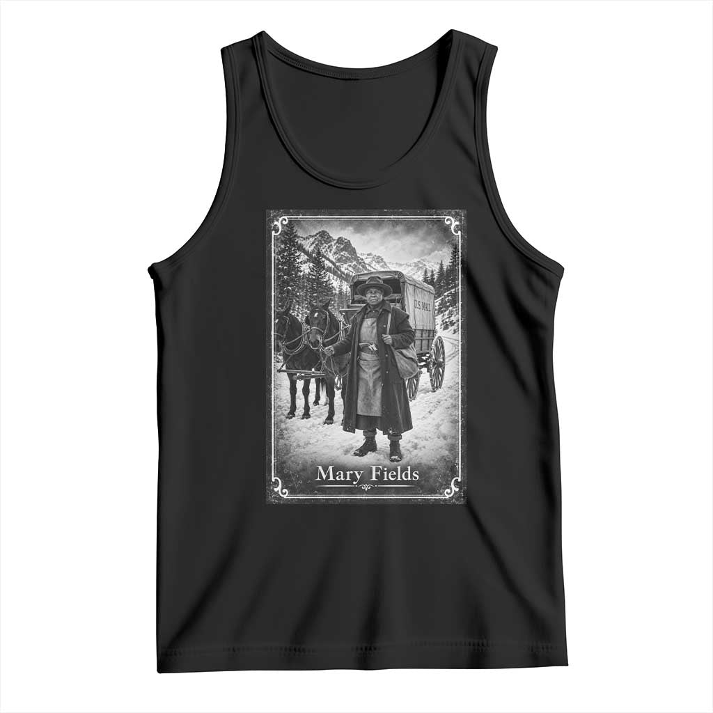Mary Fields Stagecoach Vintage Black History Pioneer Woman Graphic Tank Top Old West Postal Hero Aesthetic