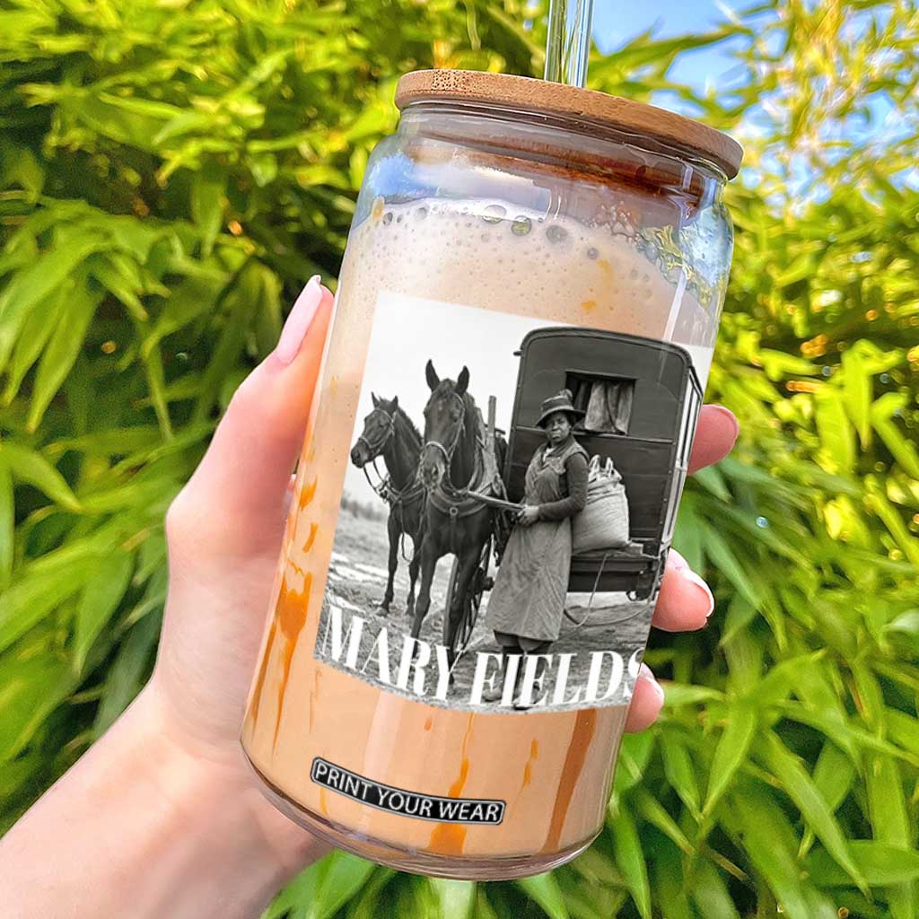 Mary Fields Black History Legend Glass Can Vintage Western Female Pioneer Wild West Postal Hero Heritage