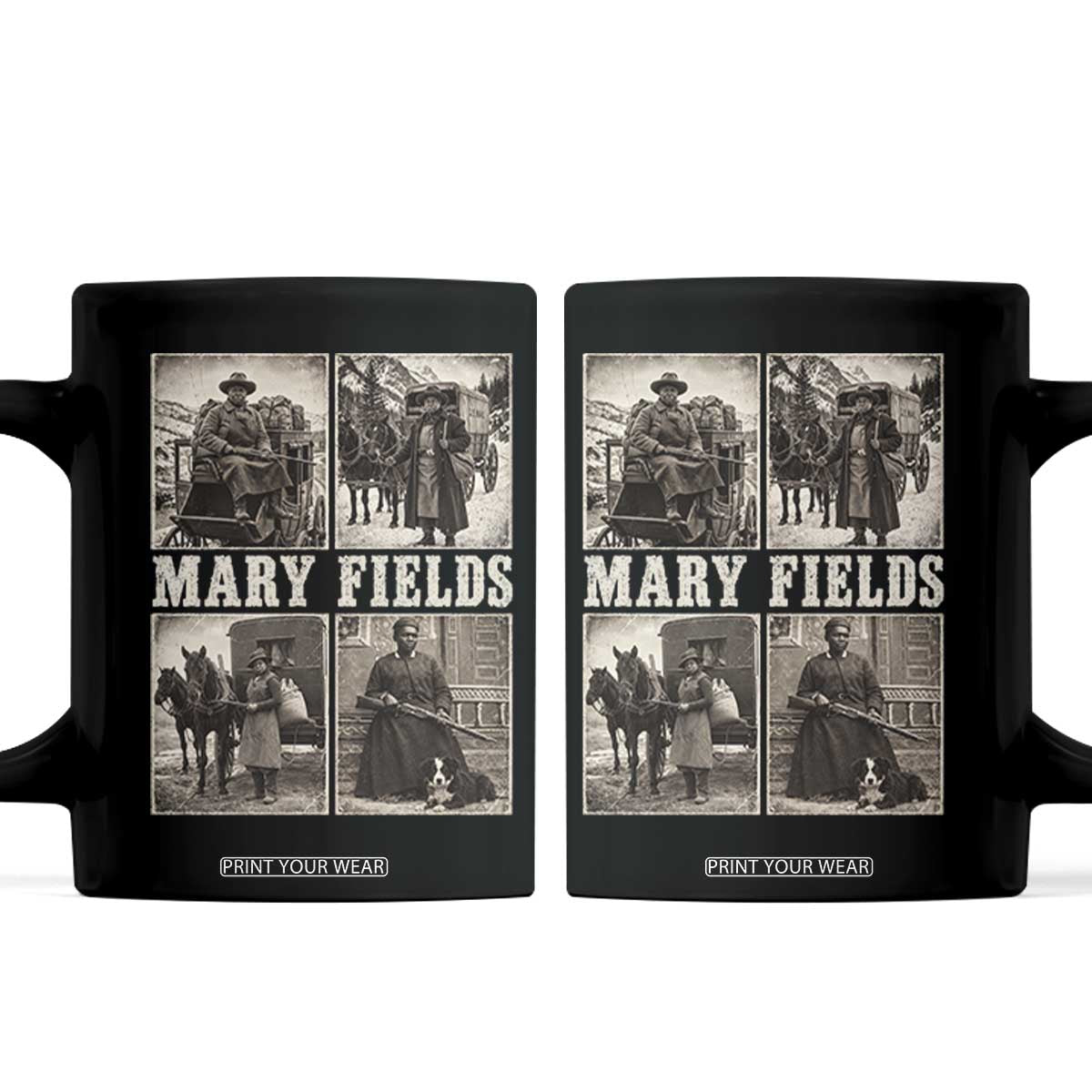 First Black Female Mail Carrier Mary Fields Coffee Mug Retro Stagecoach Pioneer Story Inspiring Black Women History Aesthetic