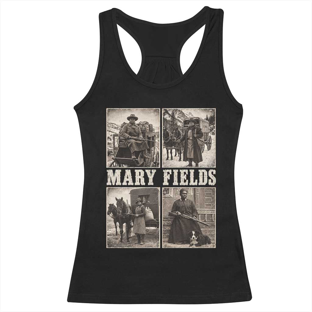 First Black Female Mail Carrier Mary Fields Racerback Tank Top Retro Stagecoach Pioneer Story Inspiring Black Women History Aesthetic
