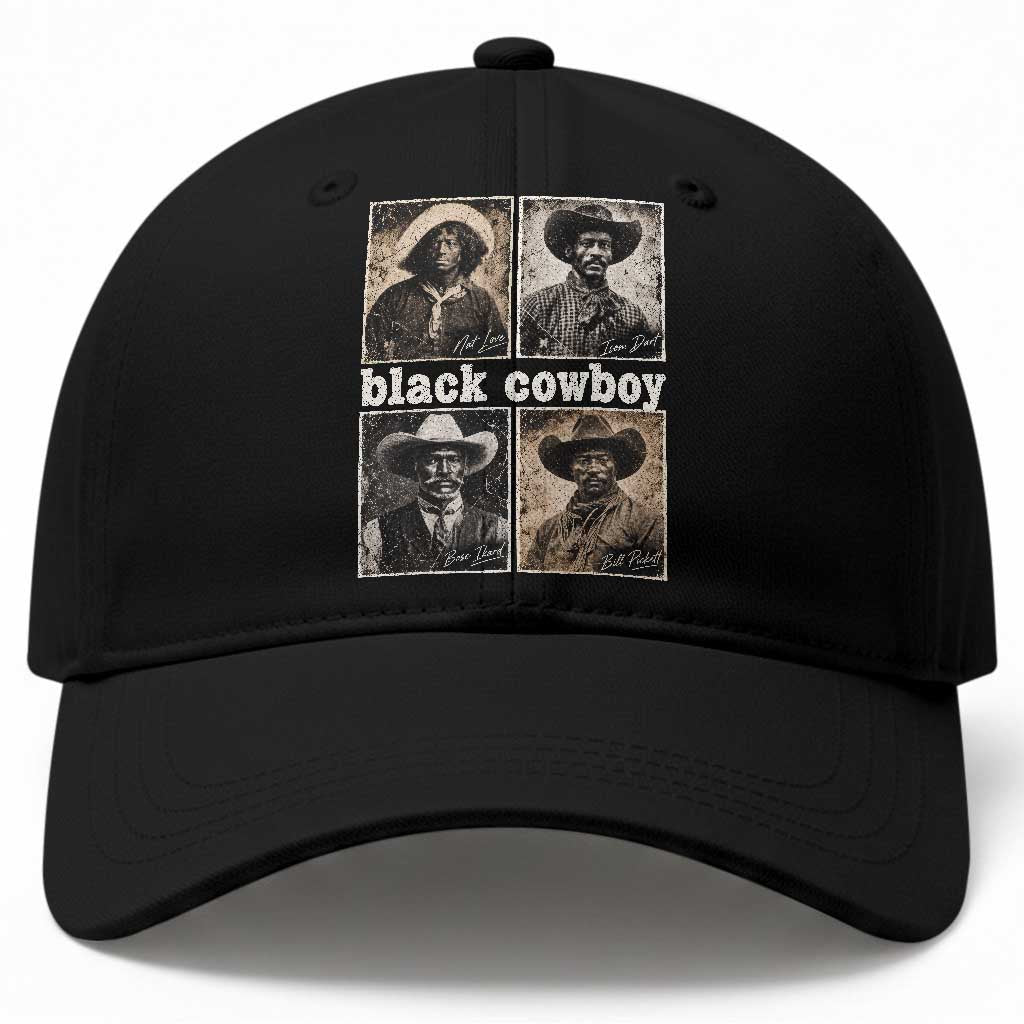 Vintage Black History Month Black Cowboy Legends Baseball Cap Old West Pioneer American Heritage Hero Aesthetic