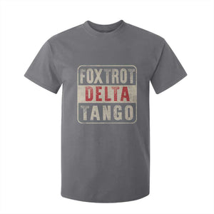 Subtle FDT T Shirt For Kid Foxtrots Delta Tangos TS10 Charcoal Print Your Wear