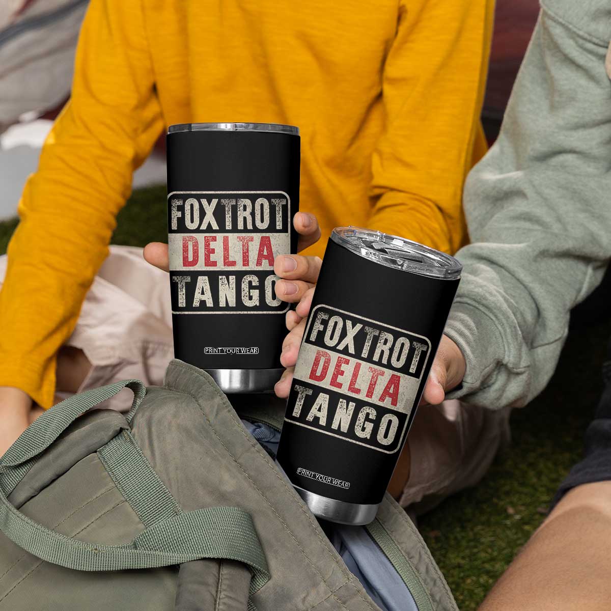 Subtle FDT Tumbler Cup Foxtrots Delta Tangos TS10 Print Your Wear