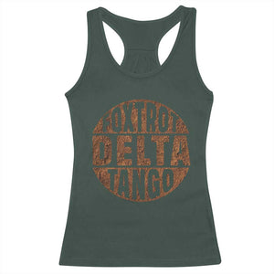Foxtrots Delta Tangos Racerback Tank Top Sarcastic Funny Sayings TS10 Dark Forest Green Print Your Wear