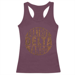 Foxtrots Delta Tangos Racerback Tank Top Sarcastic Funny Sayings TS10 Maroon Print Your Wear