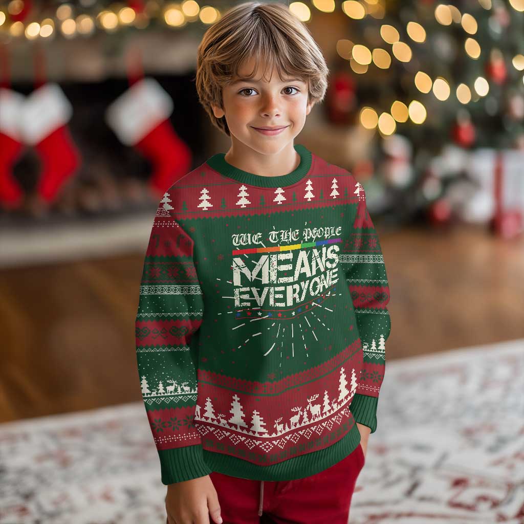 We The People Means Everyone Lgbt Equality Knit Sweatshirt TS10 Christmas Print Your Wear