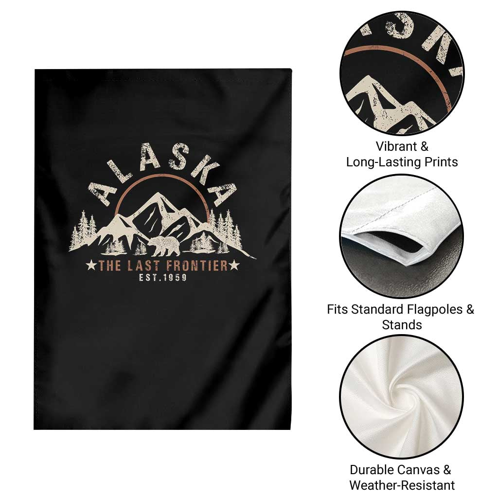 Alaska Garden Flag Vintage Bear The Last Frontier Souvenir TS10 Print Your Wear