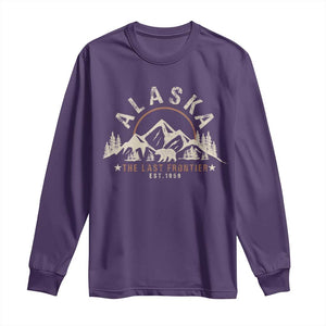 Alaska Long Sleeve Shirt Vintage Bear The Last Frontier Souvenir TS10 Purple Print Your Wear