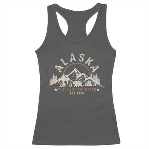 Alaska Racerback Tank Top Vintage Bear The Last Frontier Souvenir TS10 Dark Heather Print Your Wear