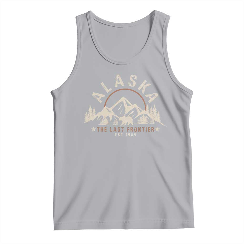 Alaska Tank Top Vintage Bear The Last Frontier Souvenir TS10 Athletic Heather Print Your Wear