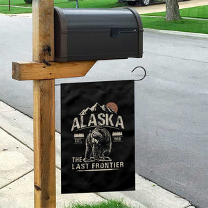 Bear Alaska The Last Frontier Garden Flag Vintage Alaska Camping Hiking Mountain TS10 Print Your Wear