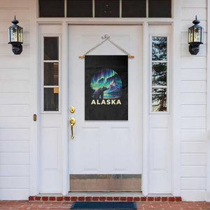 Bear Alaska Garden Flag Alaskan Night Sky Northern Lights Aurora TS10 Print Your Wear