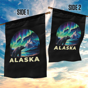 Bear Alaska Garden Flag Alaskan Night Sky Northern Lights Aurora TS10 Print Your Wear