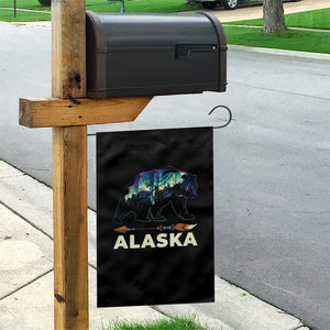 Alaska Garden Flag Alaskan Night Sky Northern Lights Aurora Bear TS10 Print Your Wear