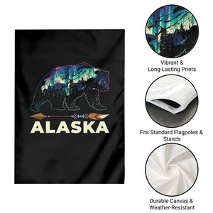 Alaska Garden Flag Alaskan Night Sky Northern Lights Aurora Bear TS10 Print Your Wear
