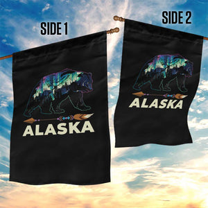 Alaska Garden Flag Alaskan Night Sky Northern Lights Aurora Bear TS10 Print Your Wear