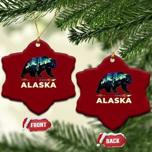 Alaska Ceramic Ornament Alaskan Night Sky Northern Lights Aurora Bear TS10 Print Your Wear