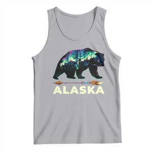 Alaska Tank Top Alaskan Night Sky Northern Lights Aurora Bear TS10 Athletic Heather Print Your Wear